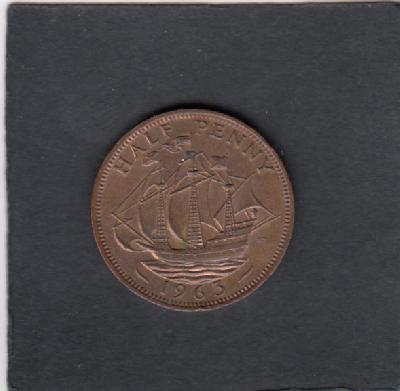 Beschrijving: 1/2 Penny SHIP